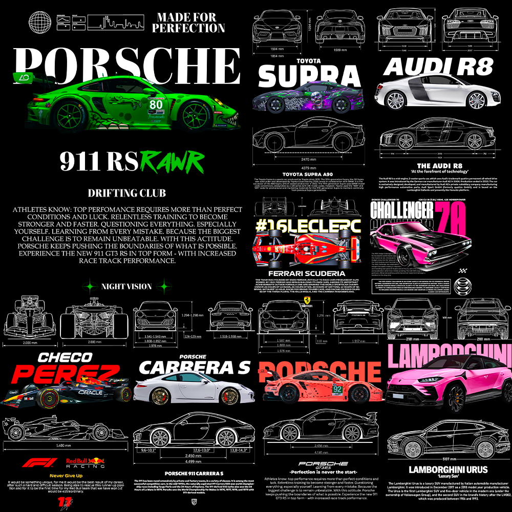 130+ Car T-Shirt Design Bundle – Sleek & High-Speed preview 2