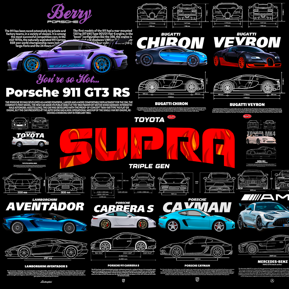 130+ Car T-Shirt Design Bundle – Sleek & High-Speed preview 3