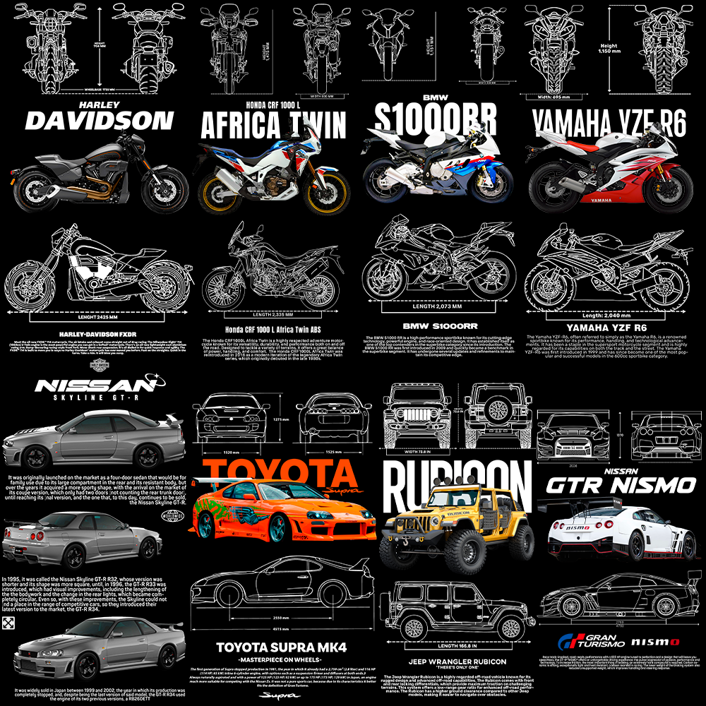 130+ Car T-Shirt Design Bundle – Sleek & High-Speed preview 4